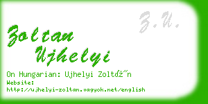zoltan ujhelyi business card